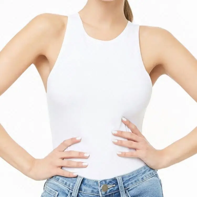 Women's Fashion One-piece Top Hot Sale Solid Color Round Neck Sleeveless Bodysuit, Picture color
Women's Fashion One-piece Top Hot Sale Solid Color Round Neck Sleeveless Bodysuit, Picture color