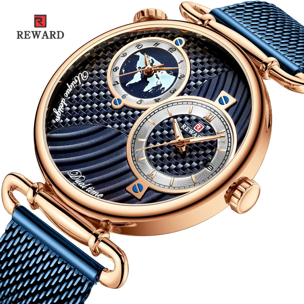 REWARD RD62002M Brand Luxury Mesh Belt Men Watch Analog Dual Dial Quartz Wristwatch High Quality Casual Watches Waterproof Watch
REWARD RD62002M Brand Luxury Mesh Belt Men Watch Analog Dual Dial Quartz Wristwatch High Quality Casual Watches Waterproof Watch