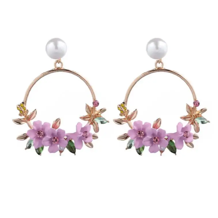 Trendy Jewelry crystal Flower Stud Drop Dangle Earrings for Women Girls, As picture show
Trendy Jewelry crystal Flower Stud Drop Dangle Earrings for Women Girls, As picture show