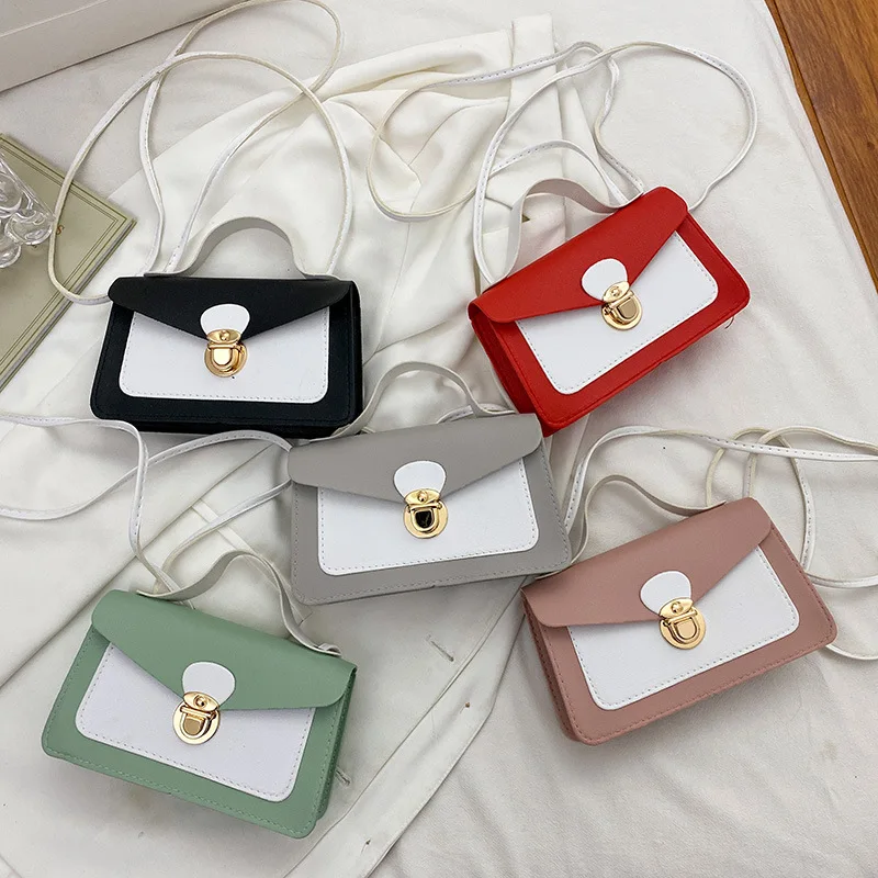 Ladies Contrasting Color Small Square Bag 2021 New Product Personality Messenger One Shoulder Handbags, Customizable
Ladies Contrasting Color Small Square Bag 2021 New Product Personality Messenger One Shoulder Handbags, Customizable