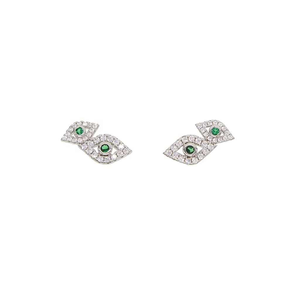 white green cubic zirconia double evil eye stud earring for girl women lucky Turkish eye jewelry
white green cubic zirconia double evil eye stud earring for girl women lucky Turkish eye jewelry