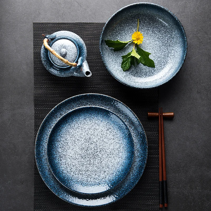 Plate Ceramic Custom Kitchen Wares Dinnerware Set Tableware 10-ich Dish, Blue, bright black, black and white, brown, mocha
Plate Ceramic Custom Kitchen Wares Dinnerware Set Tableware 10-ich Dish, Blue, bright black, black and white, brown, mocha