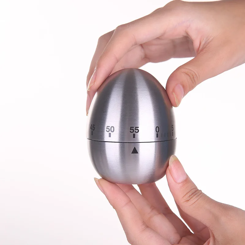 Egg shaped 1-60min 360 Degree Rotating Cooking Timer stainless steel Mechanical time reminder Kitchen Timer
Egg shaped 1-60min 360 Degree Rotating Cooking Timer stainless steel Mechanical time reminder Kitchen Timer