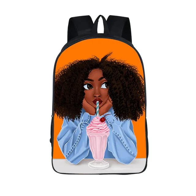 Kids Backpack Bookbags Black Art Afro American Women Print on demand Girls School Bags Children
Kids Backpack Bookbags Black Art Afro American Women Print on demand Girls School Bags Children