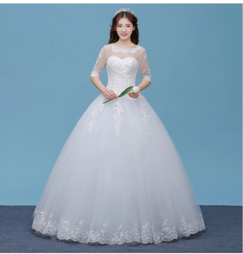 Cheap And Elegant White Bridal Wedding Dress Wedding Gown China With Sleeves And Lace
Cheap And Elegant White Bridal Wedding Dress Wedding Gown China With Sleeves And Lace
