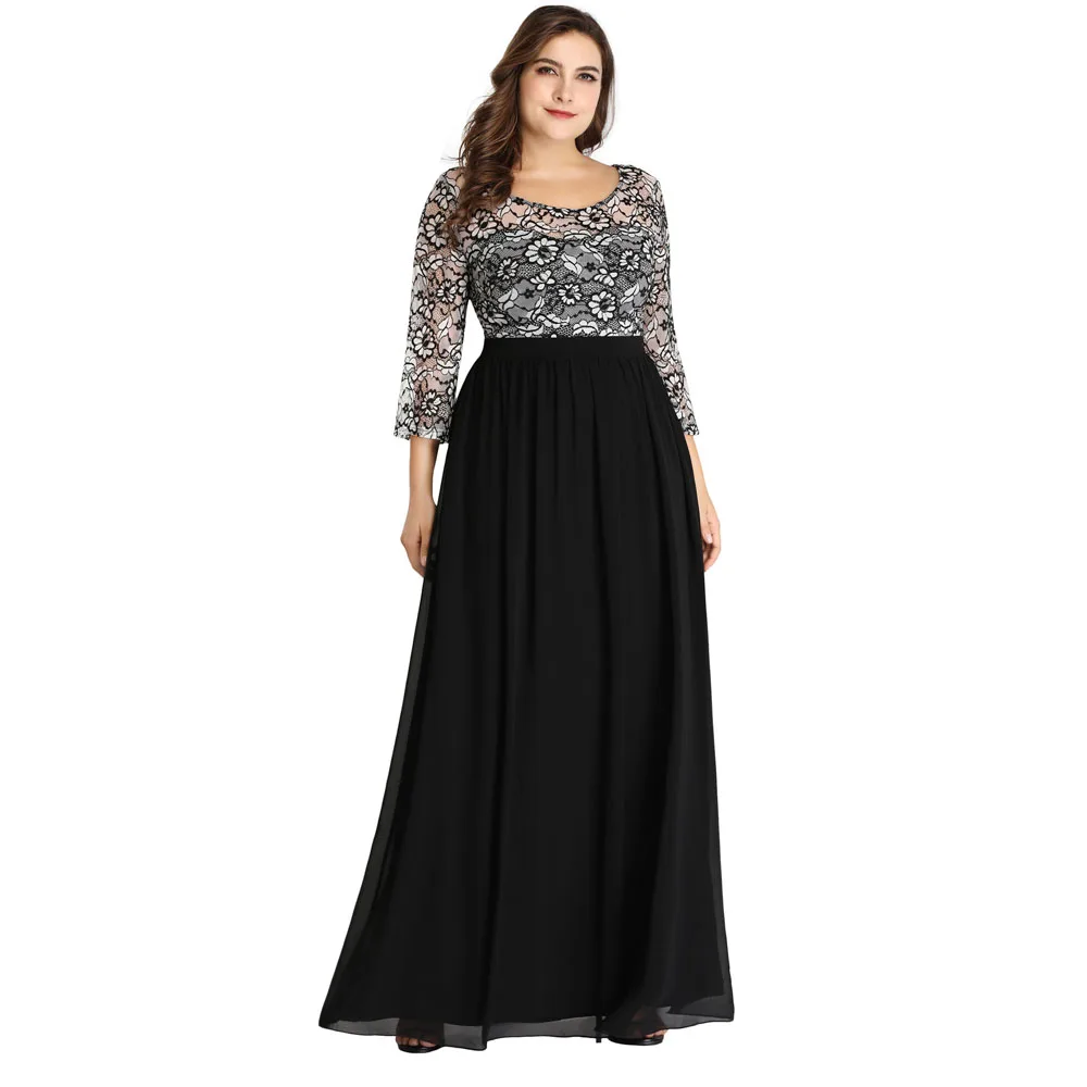 2020 New Arrival Women Plus Size V-neck Long Sleeve High Quality Elegant Summer Long plus size dress
2020 New Arrival Women Plus Size V-neck Long Sleeve High Quality Elegant Summer Long plus size dress