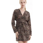 Hot Selling Women V-Neck Back-Open Long Sleeves Elegant Fashion Dresses