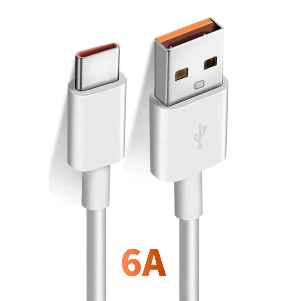 Manufacturer 6A 66W USB Type-C Charging Data Cable Super Fast Charge Cord USB C Cable For Samsung Xiaomi Android
Manufacturer 6A 66W USB Type-C Charging Data Cable Super Fast Charge Cord USB C Cable For Samsung Xiaomi Android