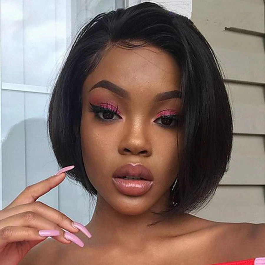 Pixie Cut Human Hair Wig 100% Cuticle Aligned Straight Short Hair Wig L Part Or T Part Bob Wig Lace Front For Black women
Pixie Cut Human Hair Wig 100% Cuticle Aligned Straight Short Hair Wig L Part Or T Part Bob Wig Lace Front For Black women