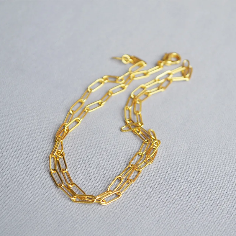 Factory Wholesale U Shape Choker Women Necklace Fashion Gold Chain Necklace FIGARO Chain Brass Plating Real Gold High Quanlity
Factory Wholesale U Shape Choker Women Necklace Fashion Gold Chain Necklace FIGARO Chain Brass Plating Real Gold High Quanlity