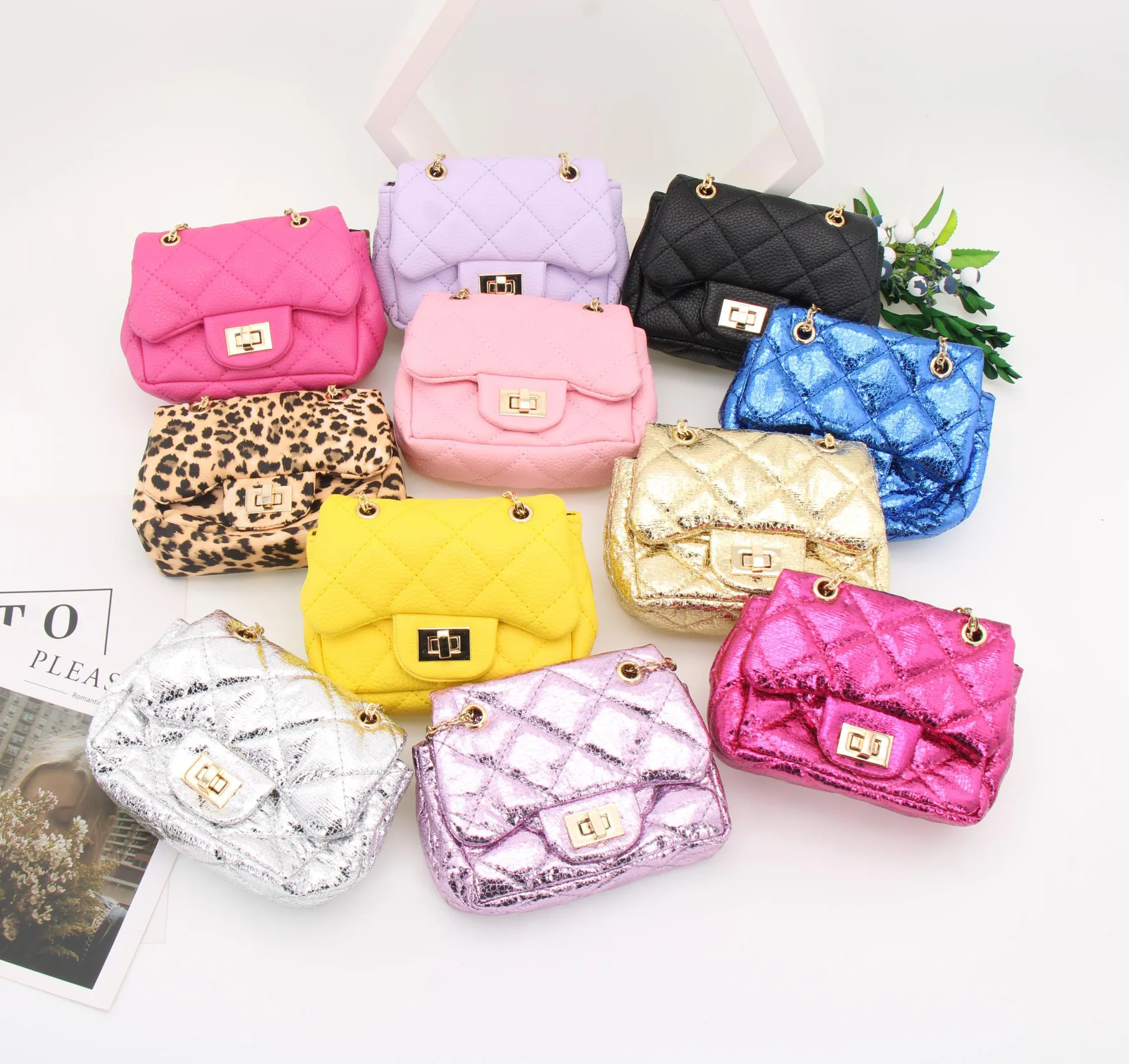2021 Ins Trendy Baby Purse Fashion Kids Shoulder Toddler Handbags Wholesale Children Mini PU Leather Purses for Little Girls, 13 colors
2021 Ins Trendy Baby Purse Fashion Kids Shoulder Toddler Handbags Wholesale Children Mini PU Leather Purses for Little Girls, 13 colors