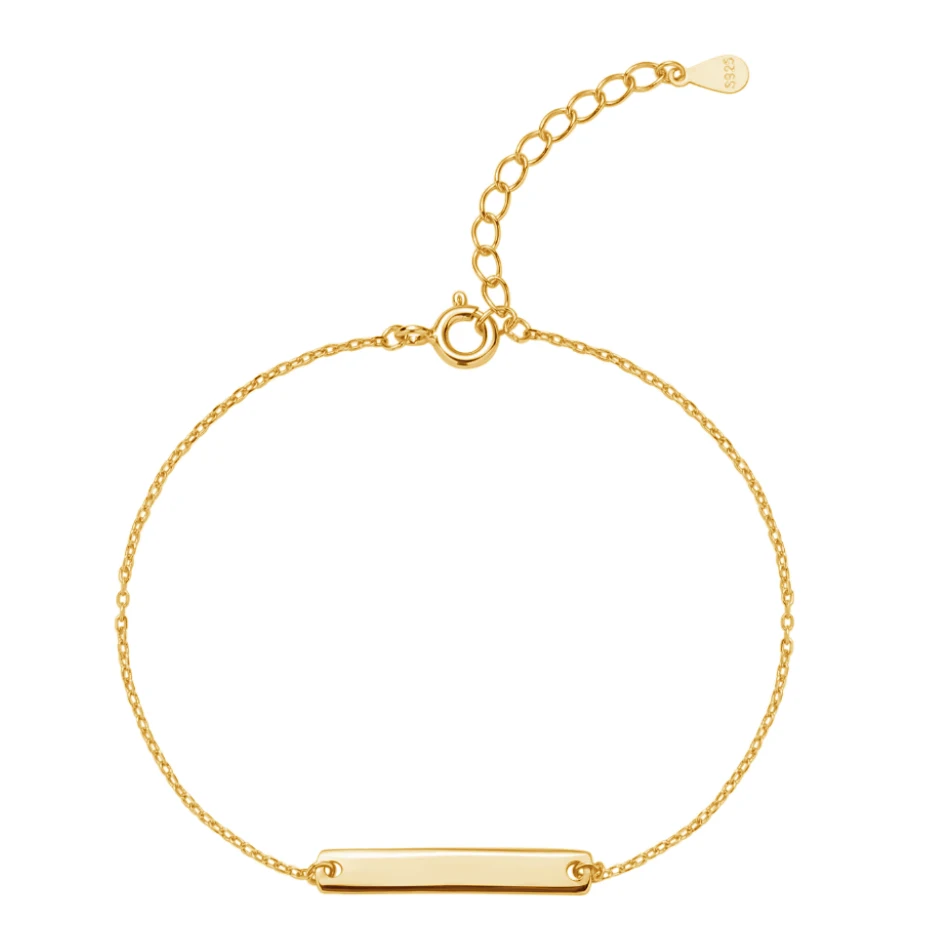 minimalist jewelry 100% 925 Sterling Silver wholesale 18k Gold Plated diy custom Bracelet For Woman
minimalist jewelry 100% 925 Sterling Silver wholesale 18k Gold Plated diy custom Bracelet For Woman
