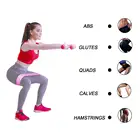 Set of 3 Wholesale Yoga Stretching Fitness Soft Non Slip Circle Resistance Hip Band
