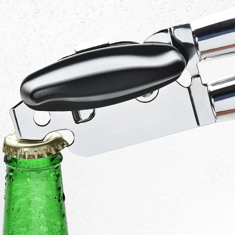 A719 Multifunctional Can Opener with Plastic Handle Household Manual Tin Jar Opener Non-stick Stainless Steel Bottle Opener, Black 
A719 Multifunctional Can Opener with Plastic Handle Household Manual Tin Jar Opener Non-stick Stainless Steel Bottle Opener, Black