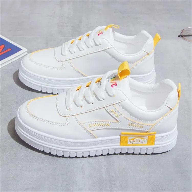 Small white shoe spring new style han version 100 take recreational running student shoe, Pink, yellow
Small white shoe spring new style han version 100 take recreational running student shoe, Pink, yellow