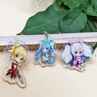 keychain custom logo or Anime Charm Keychain cartoon metal keychain/stainless steel key chain