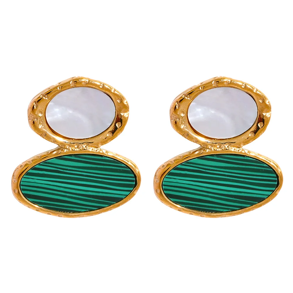 JINYOU 270 White Shell Green Acrylic Stainless Steel Oval Geometric Stud Earrings 2023 Women Fashion Charm Jewelry Vintage
JINYOU 270 White Shell Green Acrylic Stainless Steel Oval Geometric Stud Earrings 2023 Women Fashion Charm Jewelry Vintage