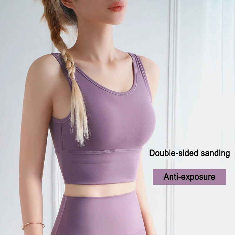 High Impact Sports Bra Fitness Seamless Top Gym Active Wear Yoga Vest Women Strap Stretchy Sports Bra, As picture
High Impact Sports Bra Fitness Seamless Top Gym Active Wear Yoga Vest Women Strap Stretchy Sports Bra, As picture