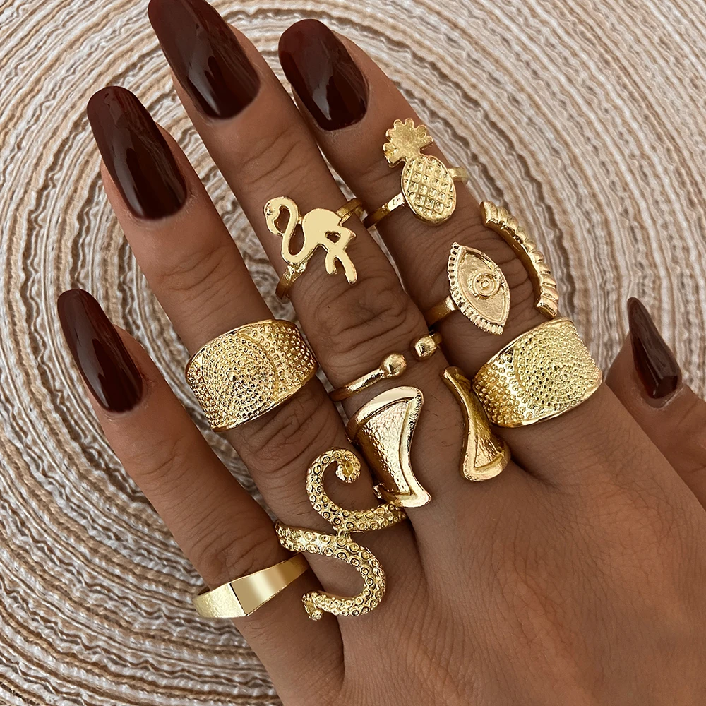 Boho Vintage Gold Color Shell Heart Ring Geometric Female Finger Rings Set Jewelry For Women
Boho Vintage Gold Color Shell Heart Ring Geometric Female Finger Rings Set Jewelry For Women