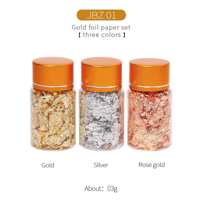 New Gold Silver Copper And Aluminum Foil DIY Nail Painting Decoration Gold Foil, 3 color
New Gold Silver Copper And Aluminum Foil DIY Nail Painting Decoration Gold Foil, 3 color