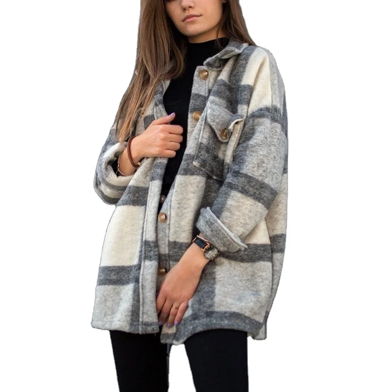 Woman Plus Size Coat DT-C00005 The New 2021 Long-sleeved Lapel Check Is Loose and Casual Autumn/winter Clothing Woman Knitted, 1 colors
Woman Plus Size Coat DT-C00005 The New 2021 Long-sleeved Lapel Check Is Loose and Casual Autumn/winter Clothing Woman Knitted, 1 colors