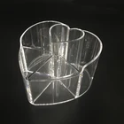 Antique Heart Shaped Lipstick Holder Display Acrylic Lipstick Organizer