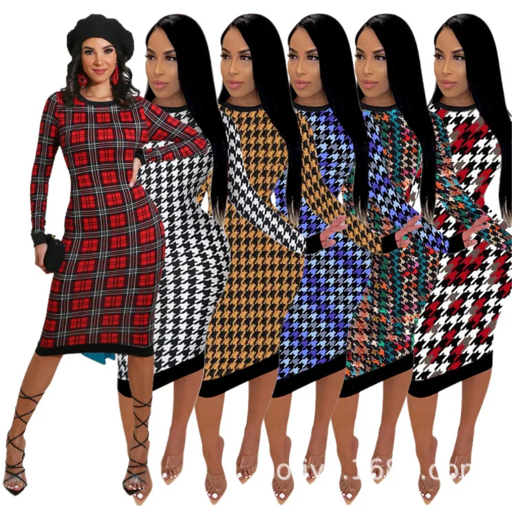 2021 New Fashion Crew Neck Long Sleeve Clothing Body Con Plus Size Street Wear Spring Women Midi Dresses
2021 New Fashion Crew Neck Long Sleeve Clothing Body Con Plus Size Street Wear Spring Women Midi Dresses