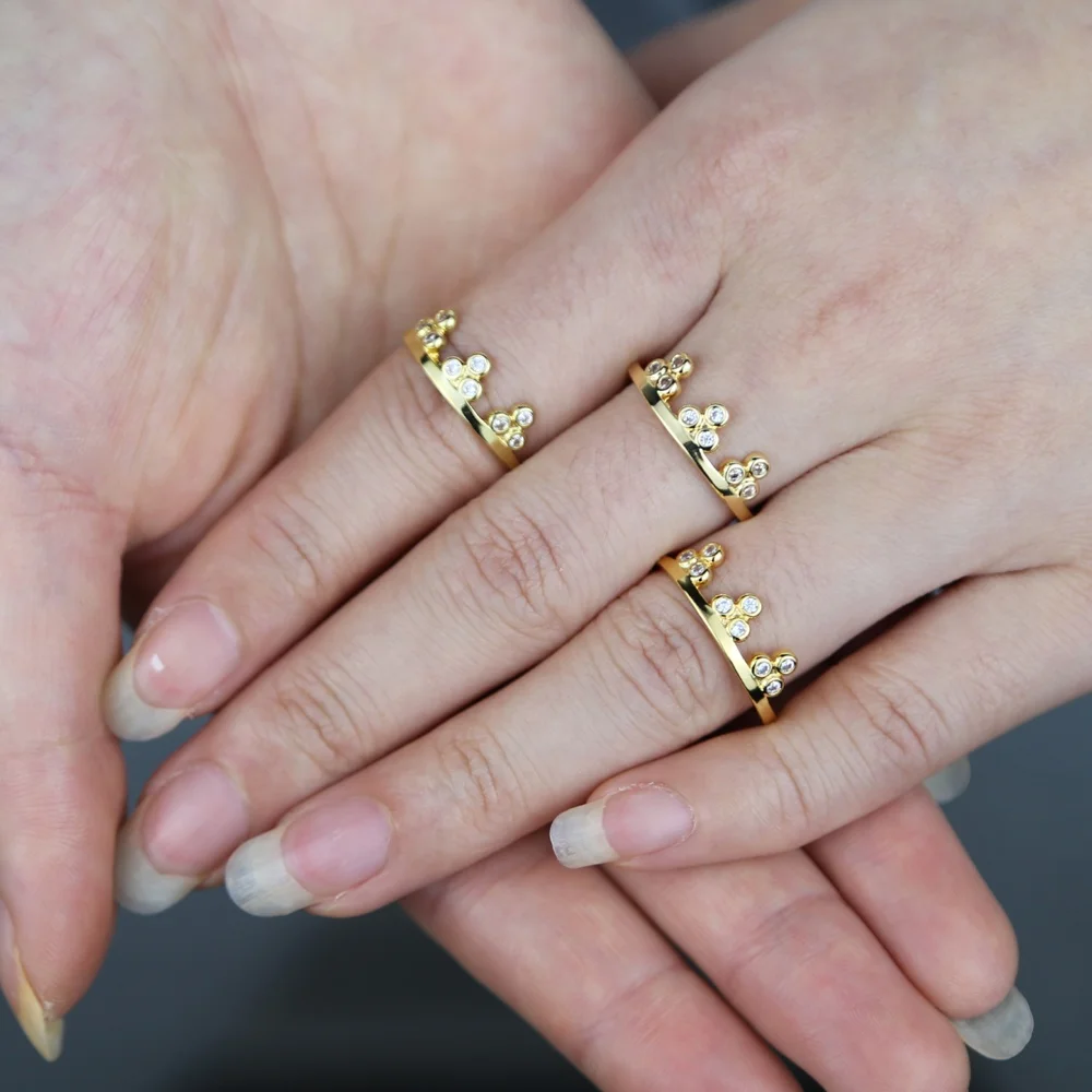 New arrived gold color crown ring for women lady fashion cute tiny band wedding party ring jewelry wholesale
New arrived gold color crown ring for women lady fashion cute tiny band wedding party ring jewelry wholesale