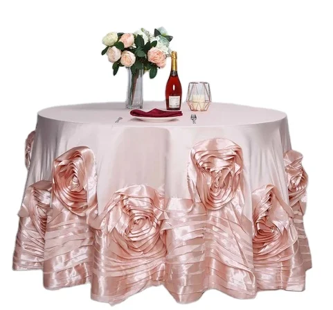 luxury large extra rosette wedding party fabric table cloth satin flower tablecloth decoration
luxury large extra rosette wedding party fabric table cloth satin flower tablecloth decoration