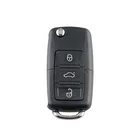 One-Stop Service Key Flip Auto Car Key 3 Buttons 433MHz ID48 Chip Fob Remote Key for VW Passat Skoda FCCID 1J0959753AH