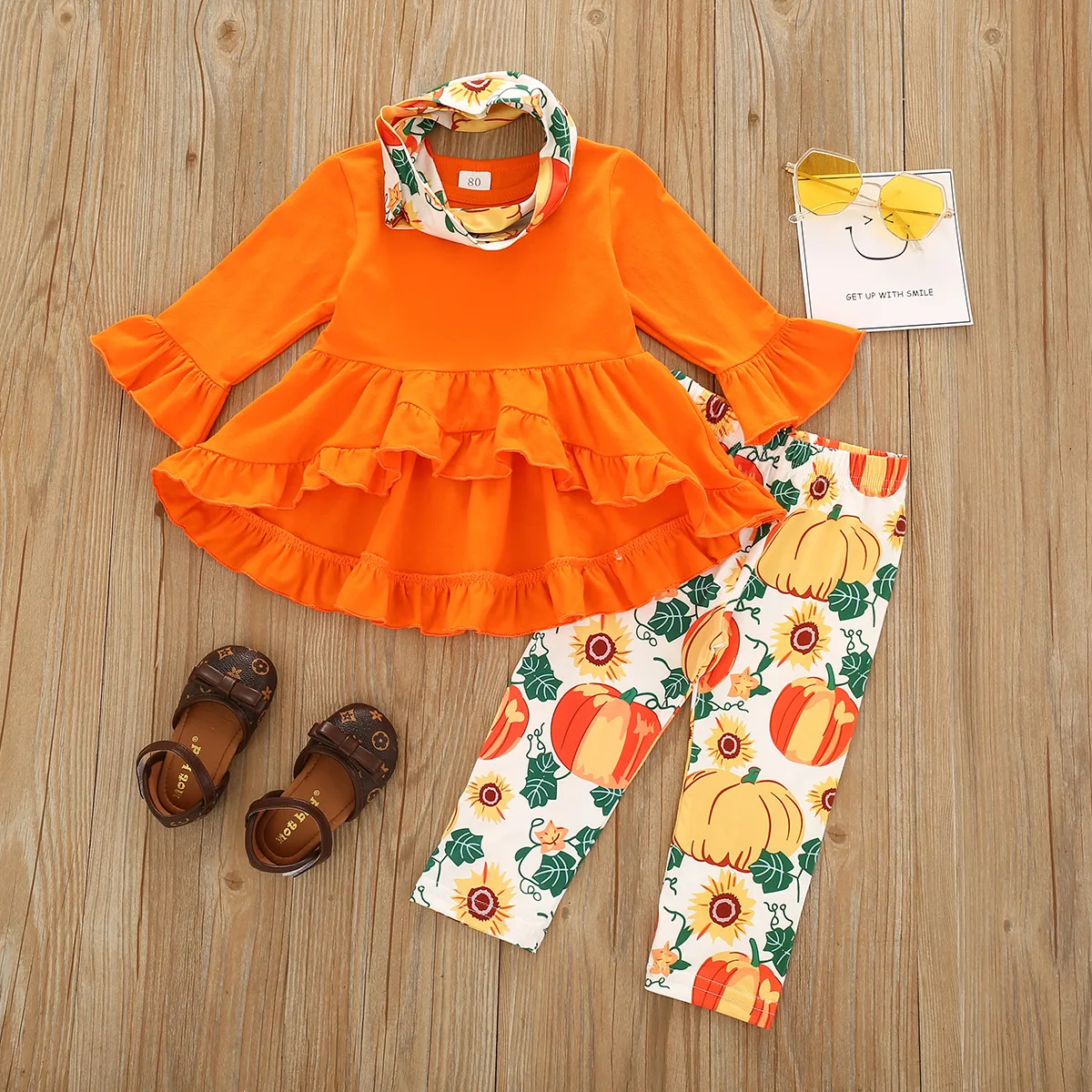 Autumn Infant Toddler Long Sleeve Top Pants Holiday Clothing Kid Girls Halloween Set, Photo showed and customized color
Autumn Infant Toddler Long Sleeve Top Pants Holiday Clothing Kid Girls Halloween Set, Photo showed and customized color