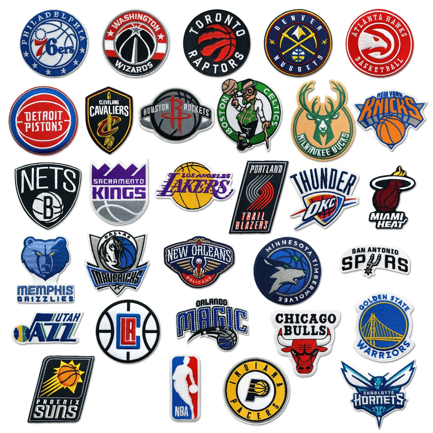 New Factory Direct Sales Sportswear Embroidery Labels Applique National Association Basketball Team Logo Patches
New Factory Direct Sales Sportswear Embroidery Labels Applique National Association Basketball Team Logo Patches