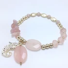 Pink color sets combination beads handmade trendy of adjustable bracelet