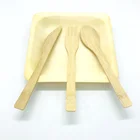Factory Wholesale Disposable Dinnerware Set Biodegradable Bamboo Spoon Fork Knife