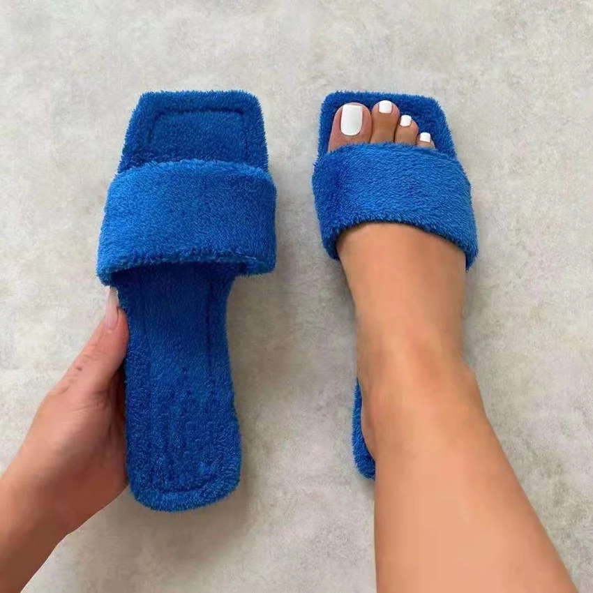 Fashion Design Ladies Flurry Fur Slides Slippers Shoes Single Band Open Toe Flat Heel Fur Slippers for Ladies
Fashion Design Ladies Flurry Fur Slides Slippers Shoes Single Band Open Toe Flat Heel Fur Slippers for Ladies