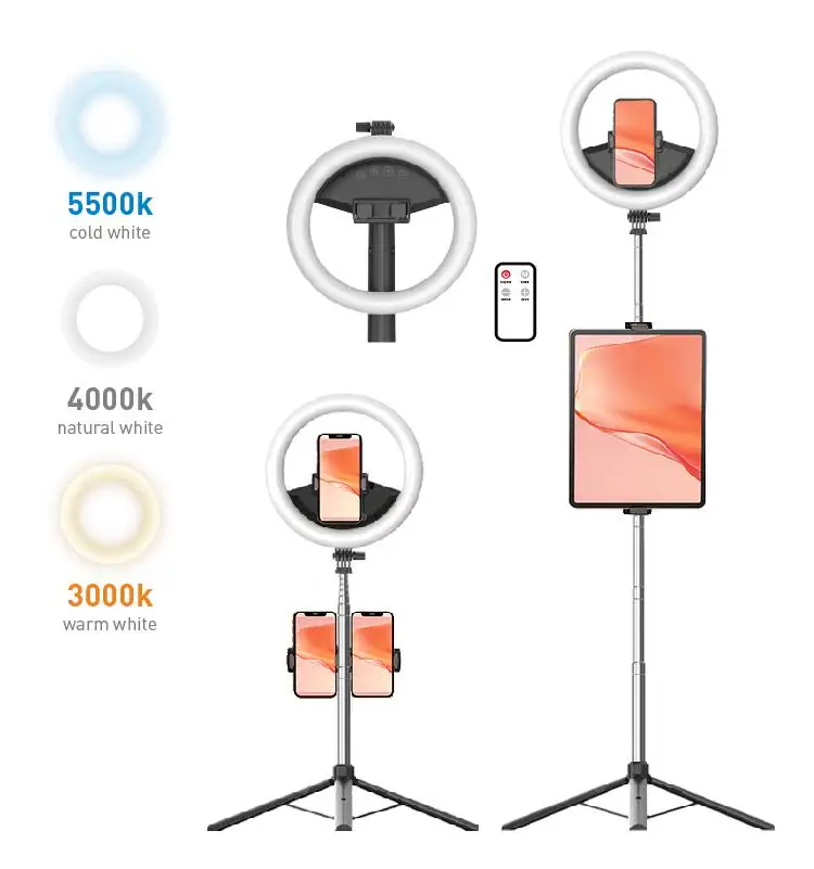 2021 Makeup Beauty Margic 10 Inch Ring Lamp Portable 7200mAh Rcharge Selfie light Ring For Tiktok Youtube Vlog, Black
2021 Makeup Beauty Margic 10 Inch Ring Lamp Portable 7200mAh Rcharge Selfie light Ring For Tiktok Youtube Vlog, Black