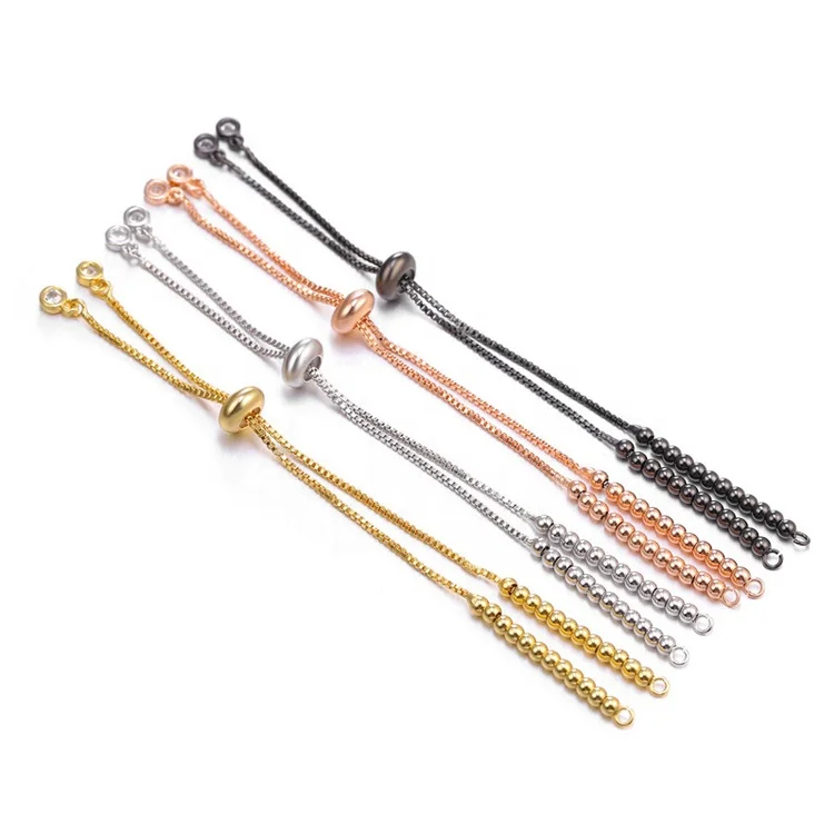 Solid Color DIY Bracelet Handmade Beads Simple Adjustable Chains For Jewelry Making Copper Accessories Findings
Solid Color DIY Bracelet Handmade Beads Simple Adjustable Chains For Jewelry Making Copper Accessories Findings