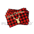 Wholesale Cheap Heat Resistant Washable Christmas Printed Table Place Mats