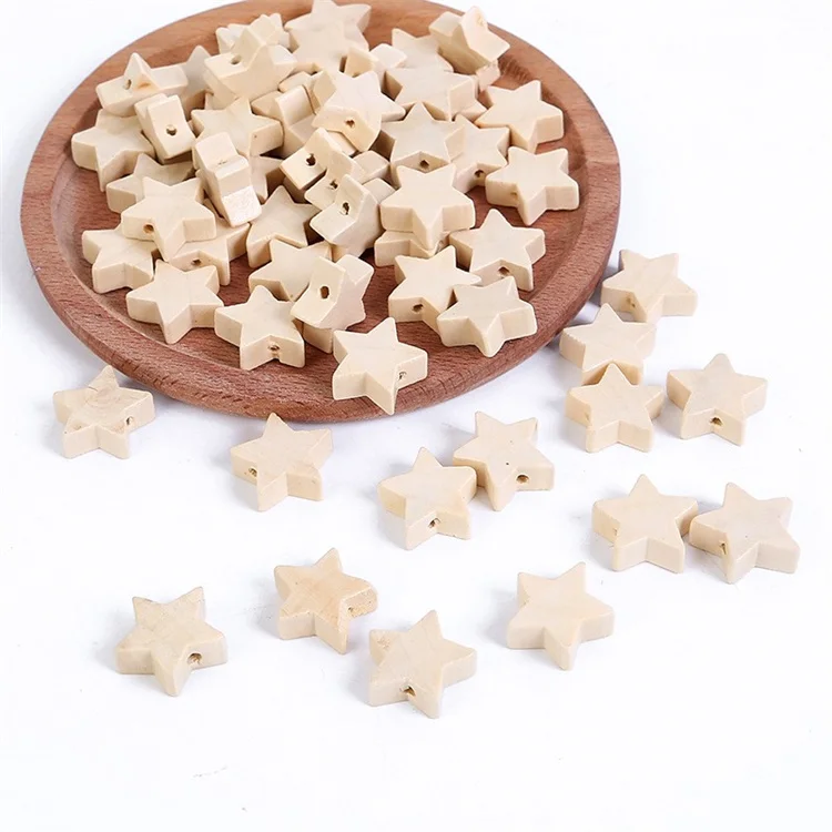 50pcs Natural Wooden Star Pentagram Shape Spacer Beads For Jewelry Making Charm DIY Bracelets For Kids Handmade, Natural color
50pcs Natural Wooden Star Pentagram Shape Spacer Beads For Jewelry Making Charm DIY Bracelets For Kids Handmade, Natural color