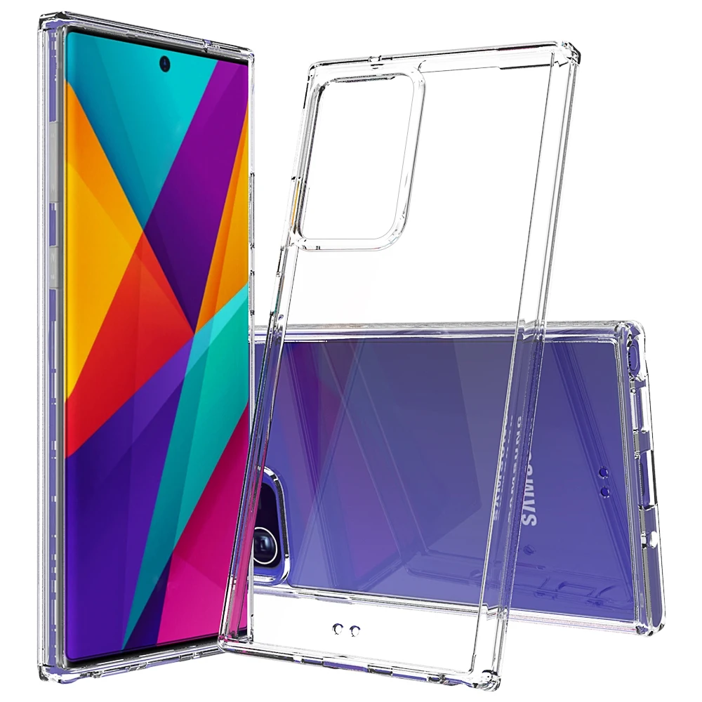Hot Sell in Amazon Transparent Acrylic Bumper Case Cover for Samsung Note 20 Ultra Clear Case
Hot Sell in Amazon Transparent Acrylic Bumper Case Cover for Samsung Note 20 Ultra Clear Case