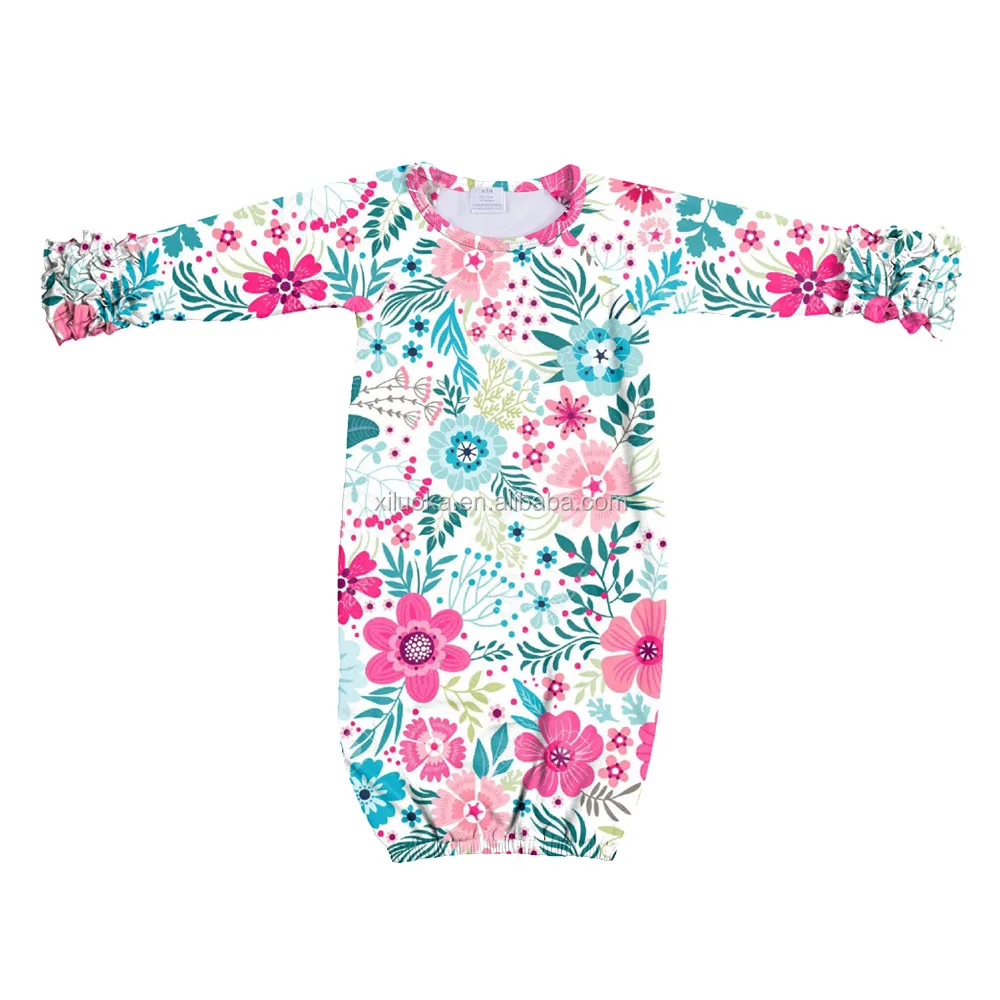 Wholesale Children's Boutique Clothes Floral Long Sleeve Newborn Baby Gown, Picture
Wholesale Children's Boutique Clothes Floral Long Sleeve Newborn Baby Gown, Picture