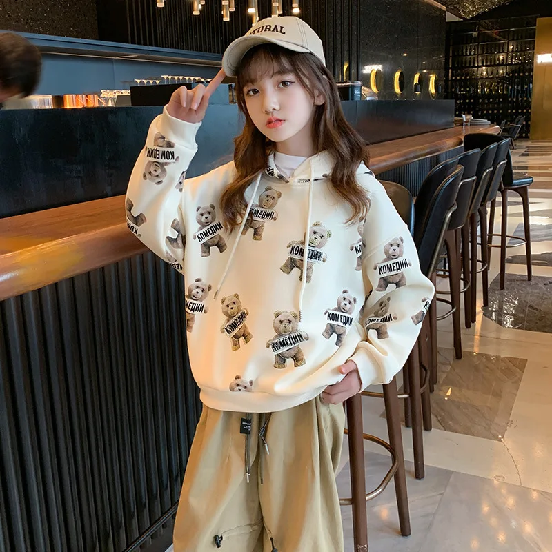 New arrival fahion spring autumn girls bear animal printing hoodie with hat and drawstring, Picture shows
New arrival fahion spring autumn girls bear animal printing hoodie with hat and drawstring, Picture shows