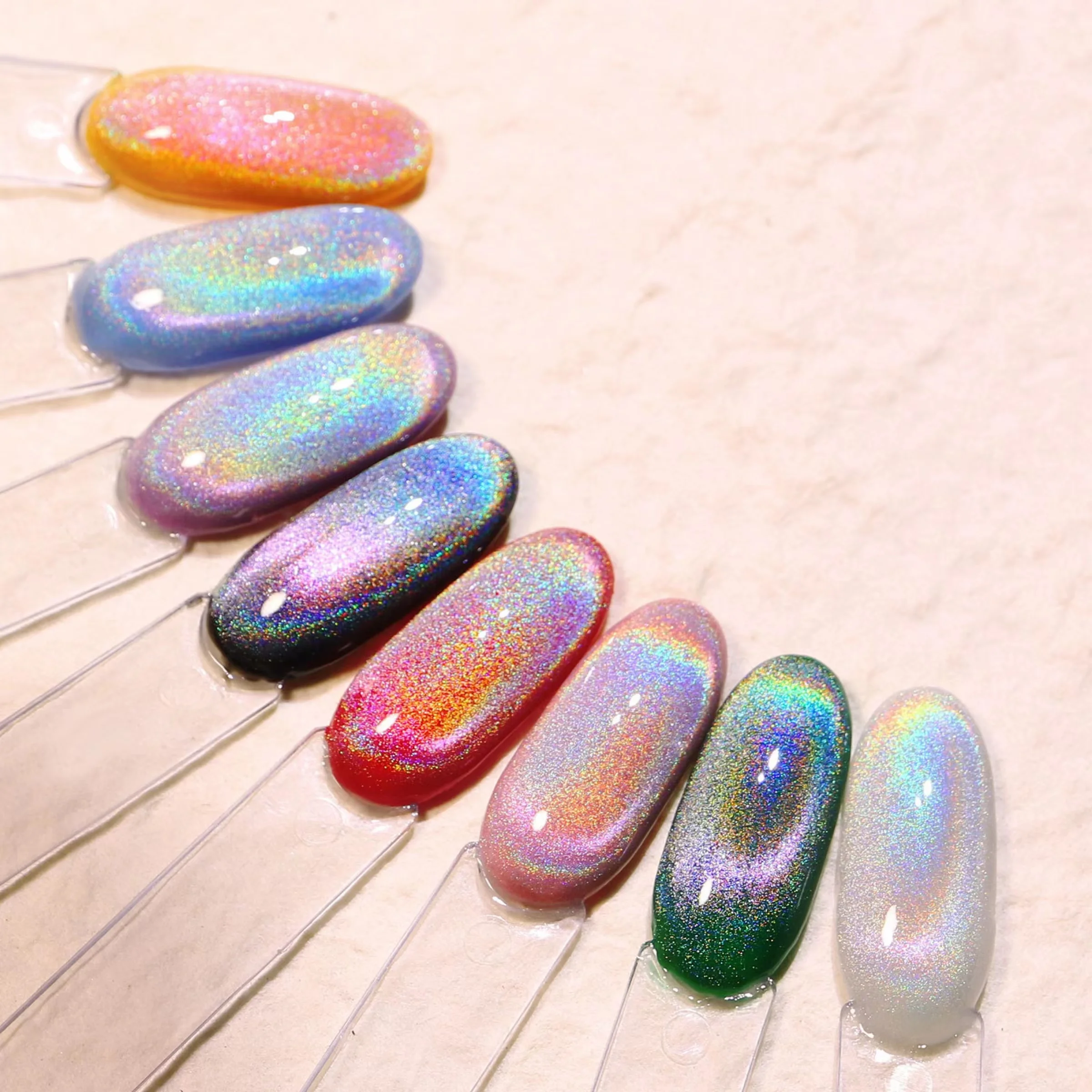 Holographic Cat Eye Nail Polish Magic Nail Gel Colorful Cat Eye Magnetic Soak Off UV Nail Gel Polish, Multi color
Holographic Cat Eye Nail Polish Magic Nail Gel Colorful Cat Eye Magnetic Soak Off UV Nail Gel Polish, Multi color