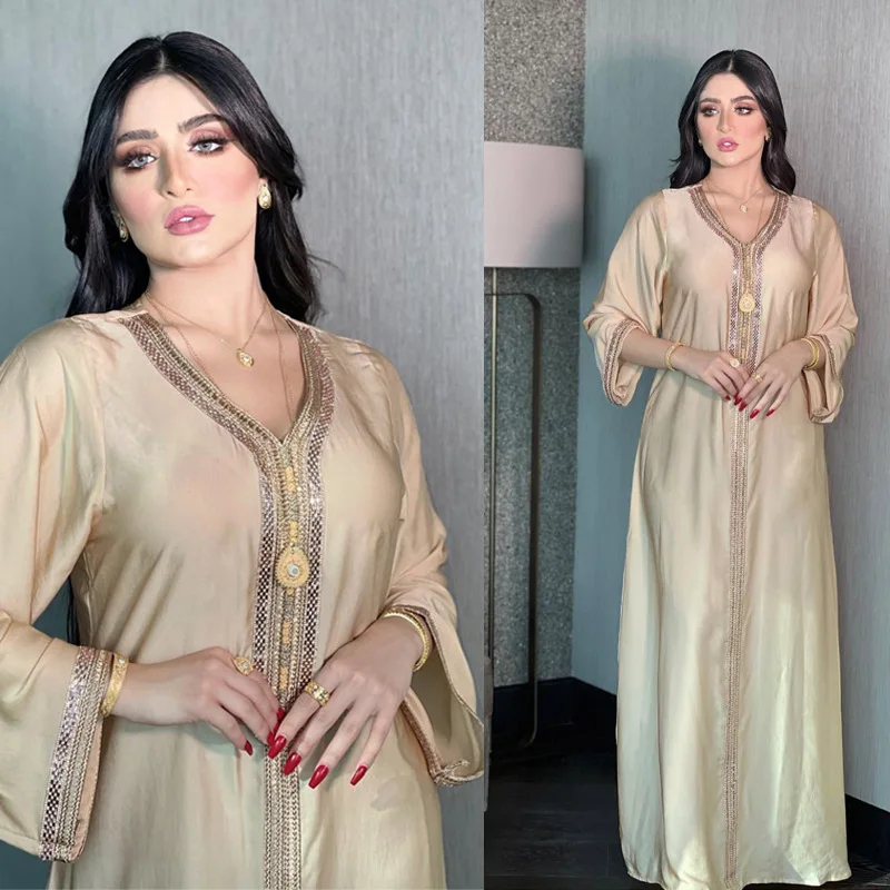 2022 New Arrival Flare Sleeve Embroidery Muslim Casual Dress Ethnic Clothing For Women Arab Abaya Dubai Jilbab
2022 New Arrival Flare Sleeve Embroidery Muslim Casual Dress Ethnic Clothing For Women Arab Abaya Dubai Jilbab