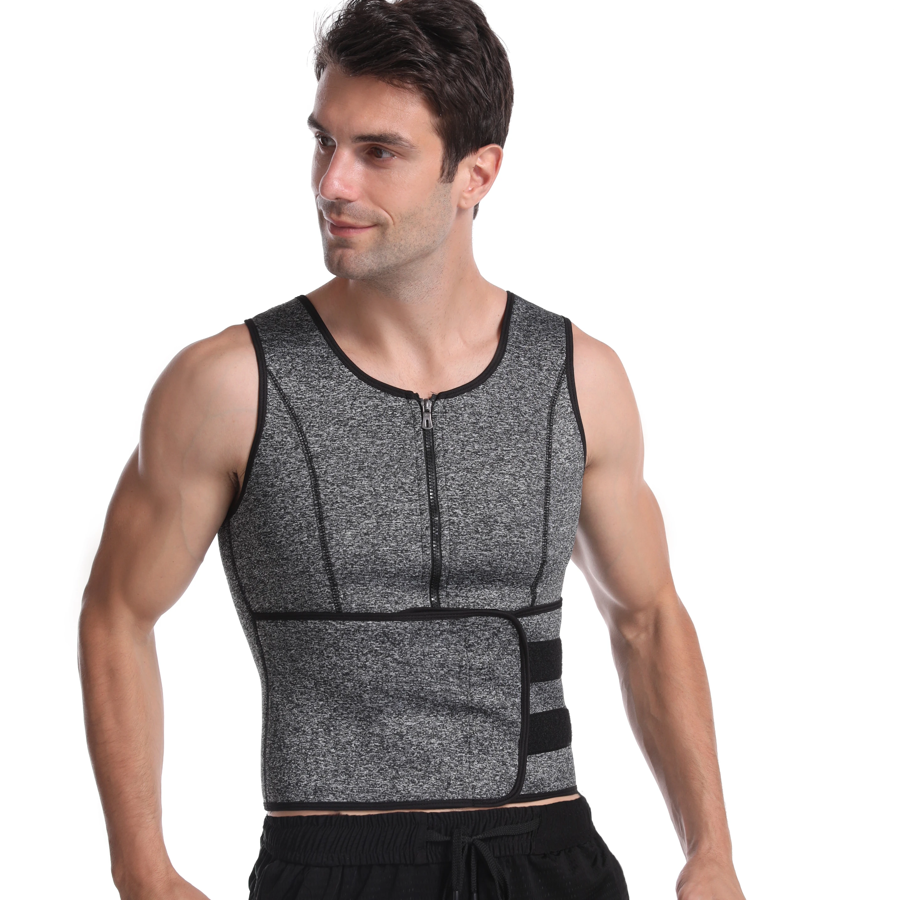 Miket Men Corset Top Best Selling Fat Burner Large Size Black Sweat Corset Vest Tank Top, Gray
Miket Men Corset Top Best Selling Fat Burner Large Size Black Sweat Corset Vest Tank Top, Gray