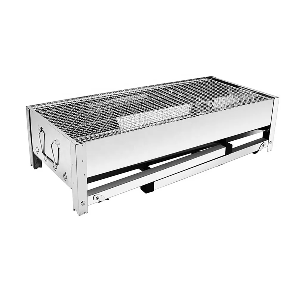 Suitable for over 5 people Large portable BBQ Grill Outdoor durable smokeless barbecue grill, Silver
Suitable for over 5 people Large portable BBQ Grill Outdoor durable smokeless barbecue grill, Silver