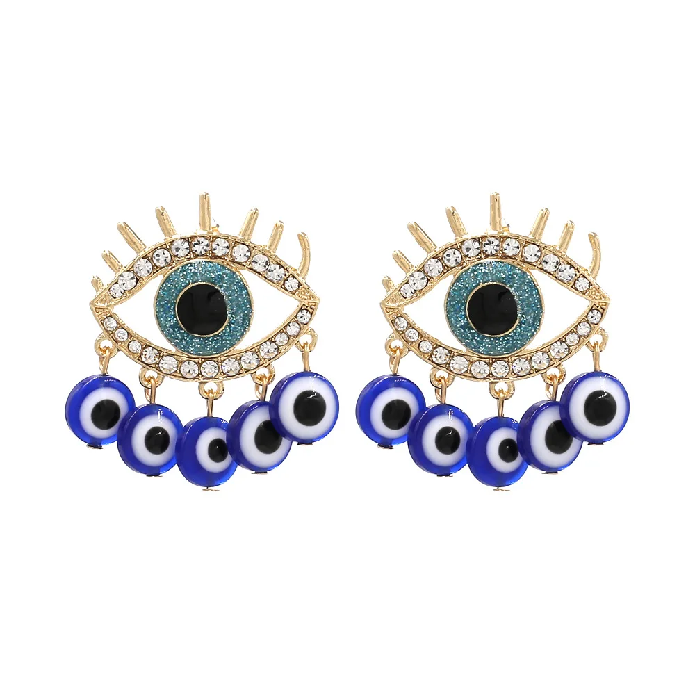 New personality devil's eye full diamond earrings retro cool fashion eye earrings metal alloy jewelry for women gift, Colorful
New personality devil's eye full diamond earrings retro cool fashion eye earrings metal alloy jewelry for women gift, Colorful