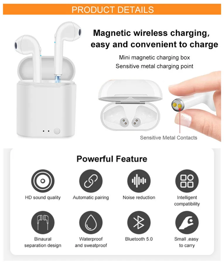 Sport Small Noise Cancelling Blue tooth TWS Wireless Earphone Headphones Gamer Earbuds With Mic Wireless TWS - ANKUX.COM