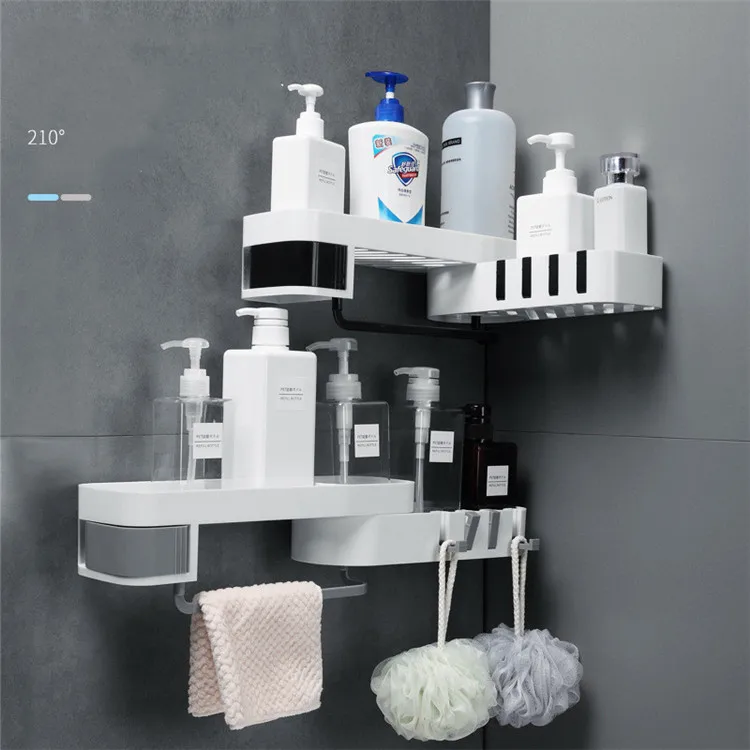 New multifunctional bathroom seamless rack Free perforated bathroom storage rack kitchen wall-mounted towel rack
New multifunctional bathroom seamless rack Free perforated bathroom storage rack kitchen wall-mounted towel rack