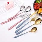 4pcs Metal Fork Knife Spoon Custom Dinnerware Tableware Stainless Steel Cutlery set of 4